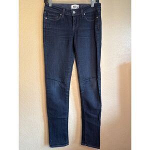 Paige Skyline Skinny Blue Jeans Womens 26